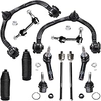 Vista 113 de Detroit Axle – 12 brazos de control superiores e inferiores delanteros con rótulas, barras de unión exteriores e interiores con topes, barras