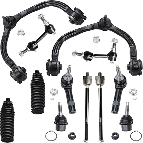 Miniatura 113 de Detroit Axle - Kit de suspensión delantera 2WD para Ford F-150 2004-2005, 2 brazos de control superiores, 2 rótulas inferiores, 2 barras