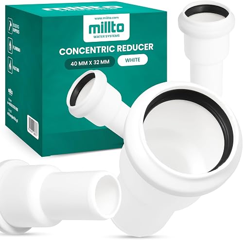 Millto™ Reducción inversa 40 x 32 mm, reductor de tuberías, manguito reductor de