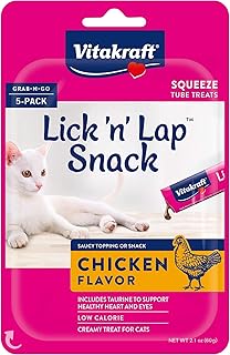 Vitakraft Lick 'n' Lap Creamy Cat Treat – Great for Bonding – Low Calorie Interactive Wet Cat Treat​