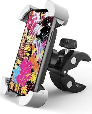 Amazon Anxx ガッチリ固定 自転車 スマホ ホルダー 片手操作 ロードバイク オートバイ バイク サイクリング スマートフォン 360度回転 工具不要 振れ止め 脱落防止 携帯 固定用 マウント スマホスタンド 防水に適用 多機種対応 脱着簡単 ステンレス鋼伸縮アーム 優れた