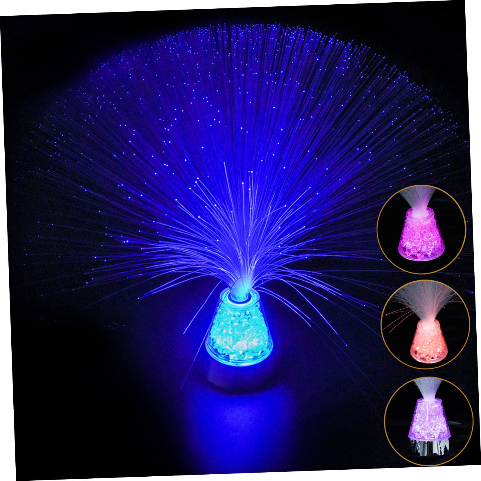 WHAMVOX Fiber Optic Lights Colorful Changing Lamp Night Light for Boys and Girls Adults