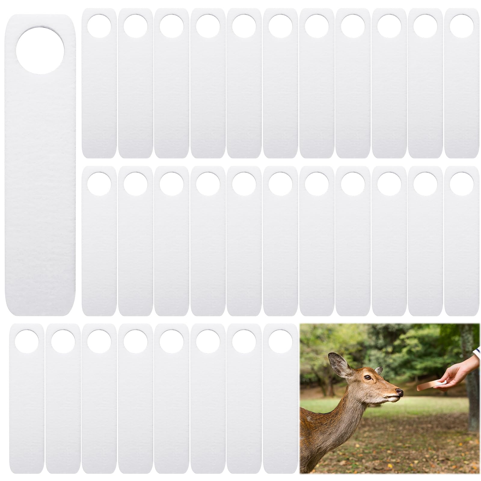 Xuhal30 Pcs Deer Urine Wick Hunting Scent Buck Attractant Scent Absorbing Wick Rut Scent Buck Lure Doe Pee Wick for Hunting Whitetail Deer Scent Drags