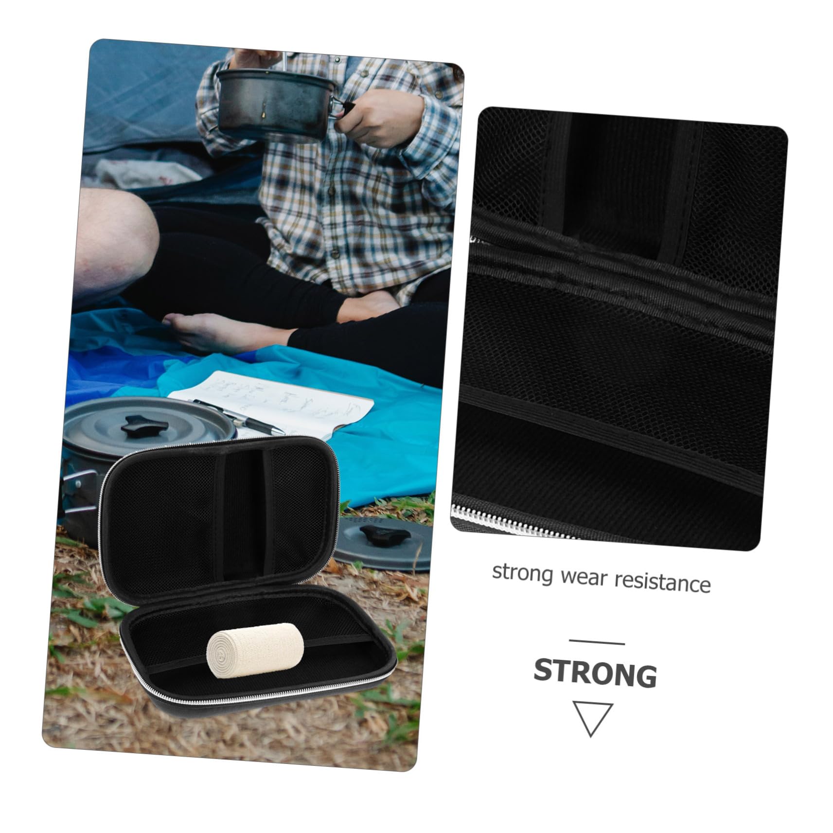 PACKOVE 5pezzi Portatile Per e Escursioni Kit e Resistente Per Medicinali e Accessori Per e Outdoor
