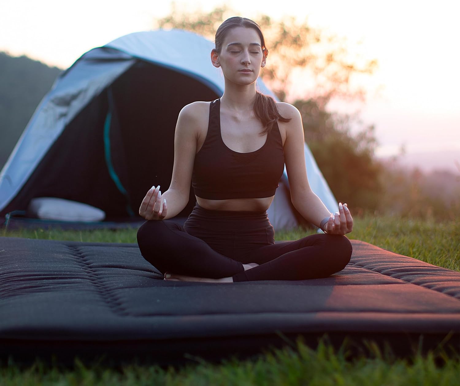 Colchón japonés para el dolor de espalda  Shikibuton negro tono  Alfombrilla de tatami para dormir  Cama almohada tumbona  Colchón enrollable