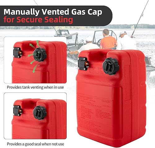 Miniatura 3 de Tapa de gas de ventilación manual compatible con tanque de gasolina portátil de estilo antiguo, 621501-10, tapa de tanque de gasolina de repuesto,