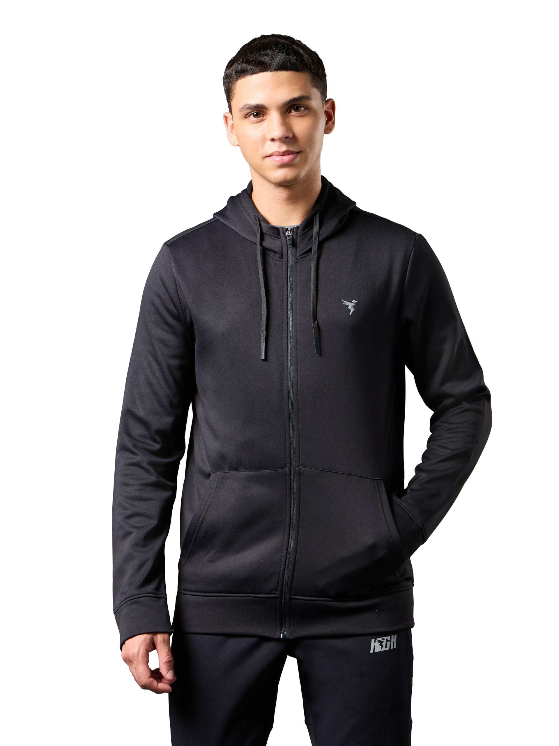 technosport Mens Fleece Slim Fit Solid Regular Fit Hooded Jacket with Techno Warm+, Fast Dry for Winter Use-picture-39