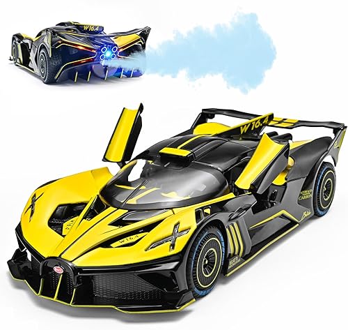 Miniatura 9 de Juguetes de Coches para Niños Pequeños 1/24 Coches de Fundición Compatible con Colección de Modelos de Coches Bolide, Coche de Juguete Bolide Spray