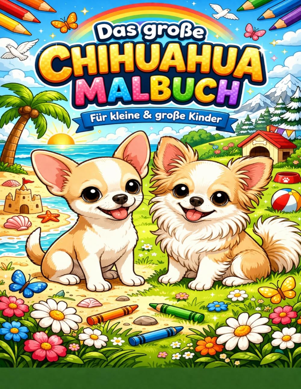 Das große Chihuahua Malbuch: Für kleine und große Kinder