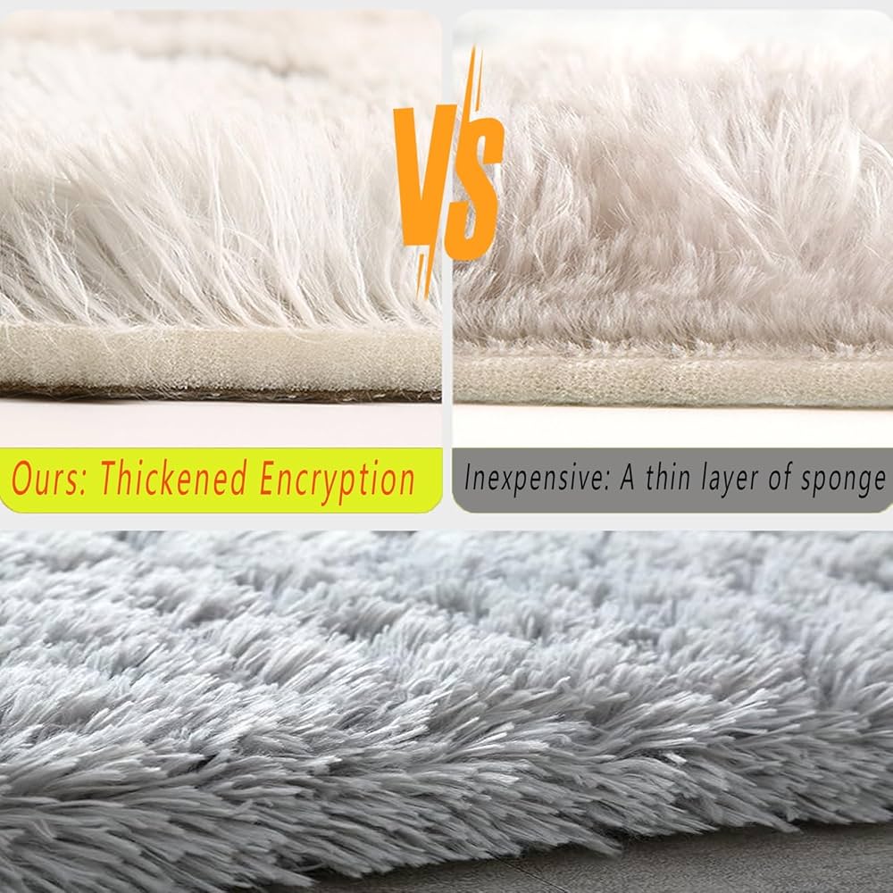 Amazon | ラグマット 90 x 190 cm 洗える滑り止め付 シャギー