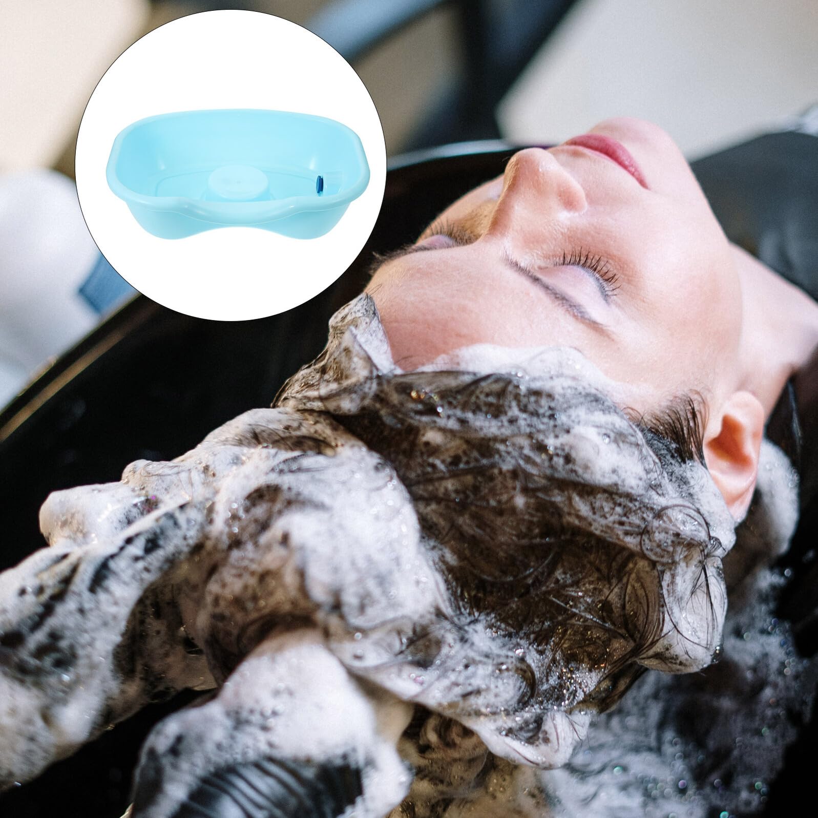 Ganazono Lavabo Portatile Per Capelli Con Tubo Flessibile Lavatesta Per Anziani Allettati E Persone Con Mobilità Ridotta Bacinella Per Lavare I Capelli Da Letto Ideale Per Casa E Assistenza Post-Pa