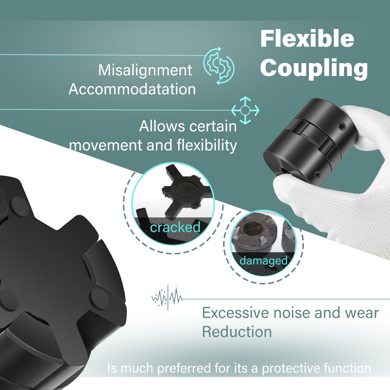 Flexible Coupling Set - Lovejoy, Martin, Browning -4 Flexible Coupling Set - Lovejoy, Martin, Browning -4
