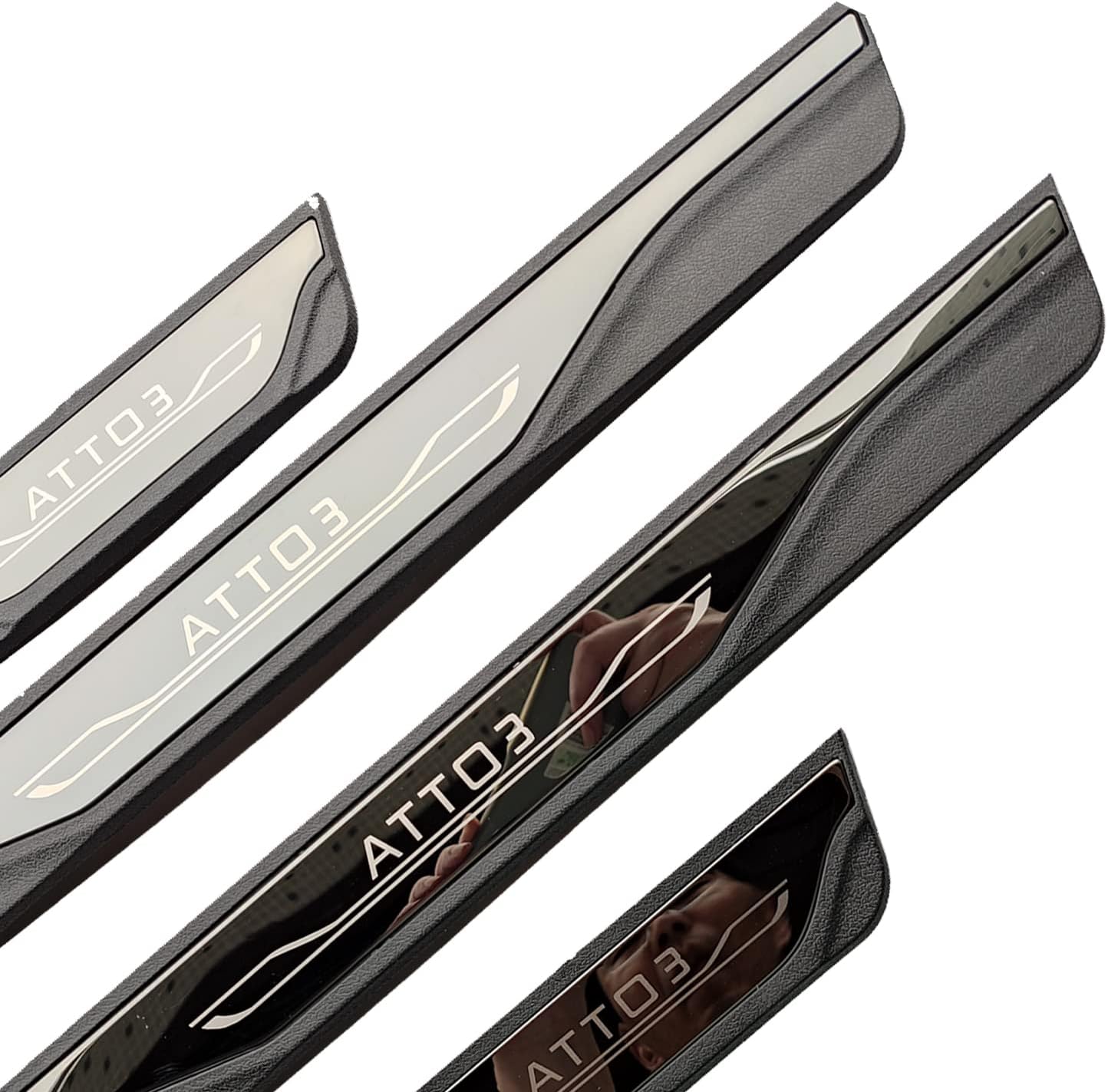 Fit for BYD ATTO 3 Car Door Sill Scuff Protector Guard Accessories, Auto interior Door Entry Plate Trim 2022 2023