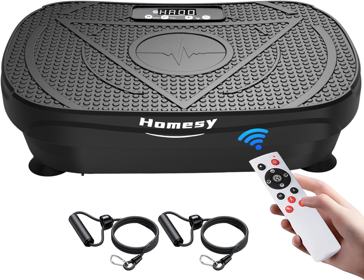 Homesy Vibrationsplatten-Trainingsgerät für Ganzkörpertraining, Schüttelplatte für Heimfitness und Fettverbrennung, Gewichtsverlust und Lymphdrainage – Power Vibrate Plattform