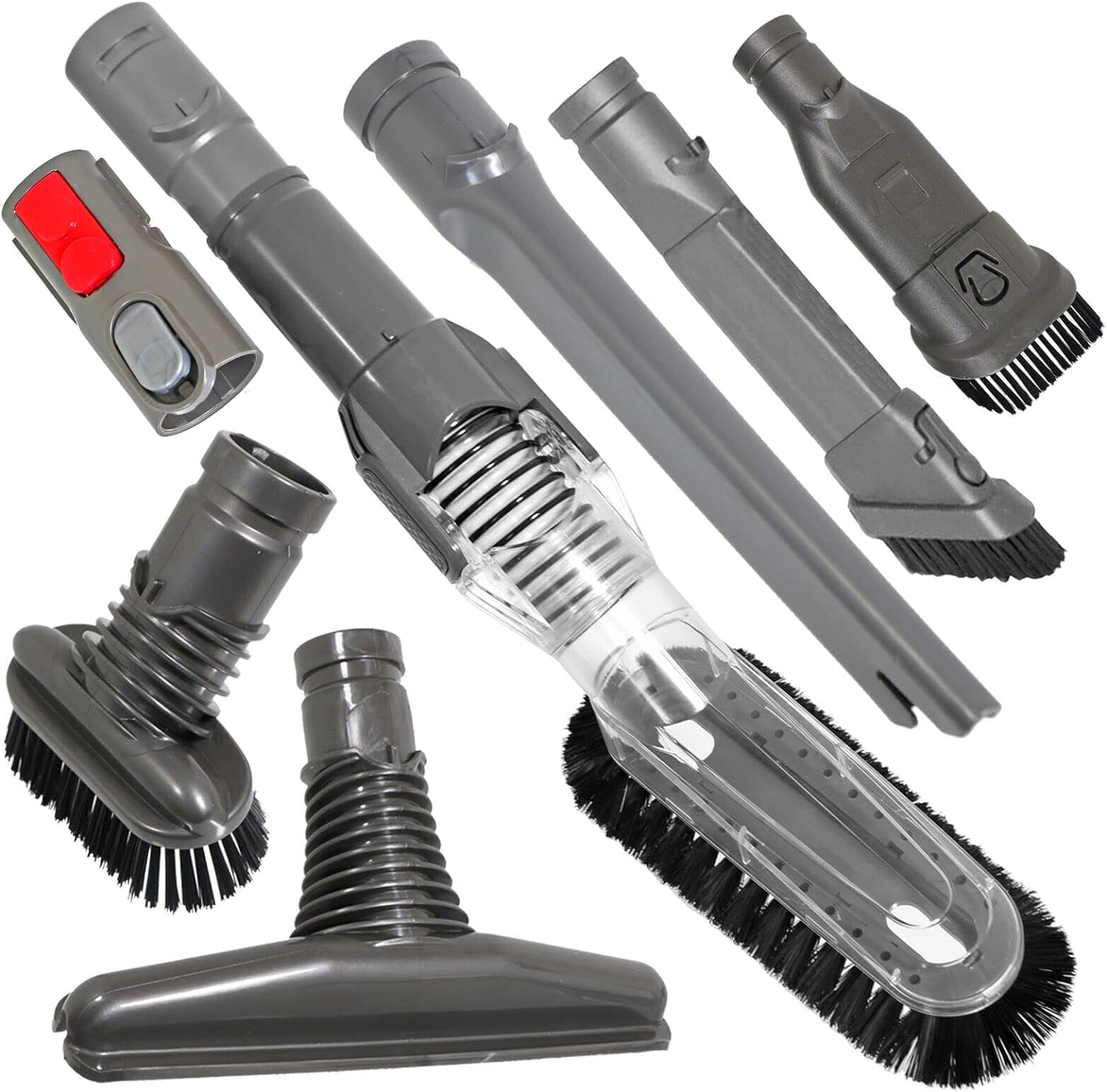 Spares2go Grey Tool Kit For Dyson Dc39 Dc40 Dc41 Dc49 Dc50 Dc53 Dc55 Vacuum Cleaner Brush Crevice Tools