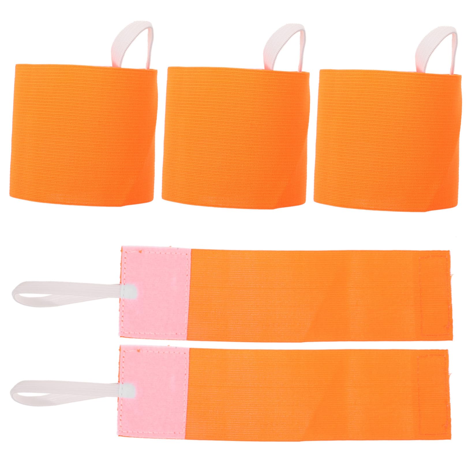 Toddmomy Captain Arm Bands per Il Calcio Bande Sport Bracciali Elastici Regolabili Bracciali Regolabili Fascia da Partita di Calcio Nylon Arancia