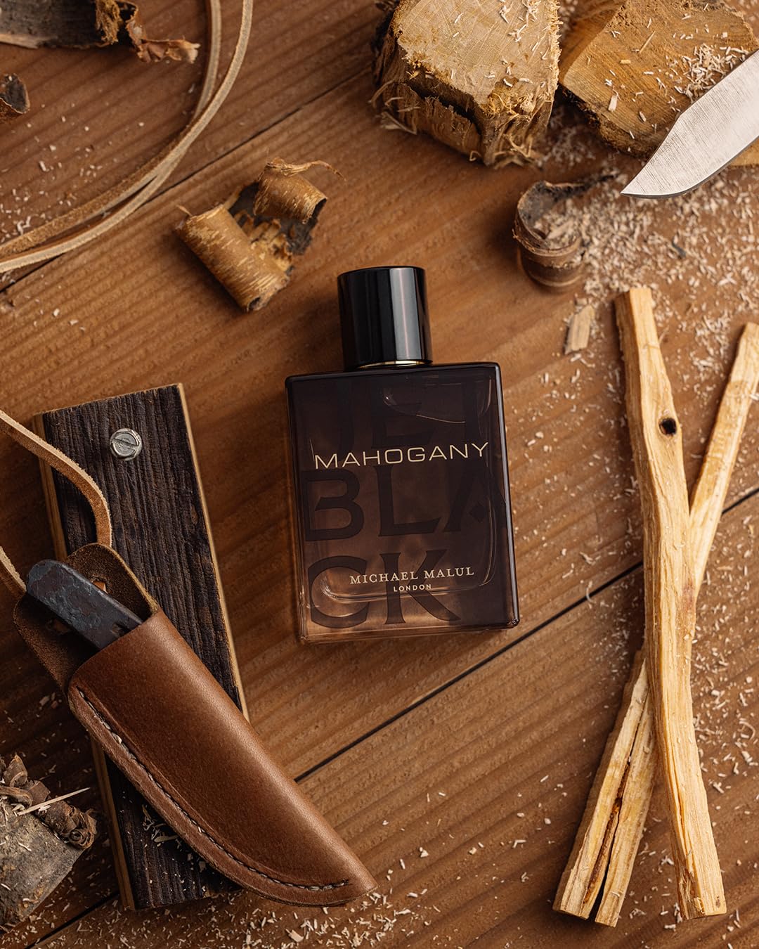 Michael Malul Jet Black Mahogany Eau de Parfum for Men - 100ml | 3.4oz - Image 7