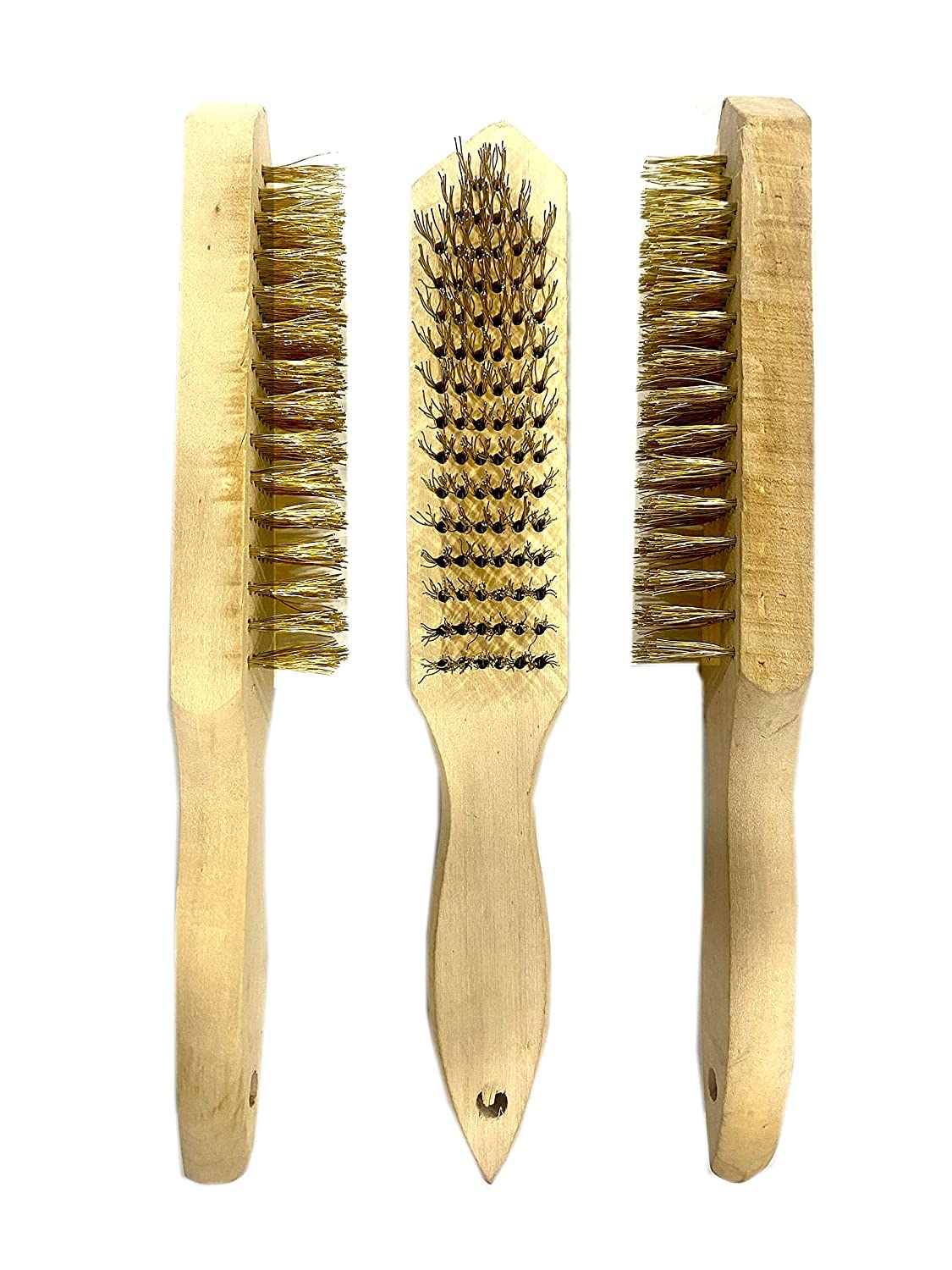 BRUSH HOUSE Wire Brush Wooden Handle with Carbon Steel Bristles for Cleaning, Scrubbing, Rust & Paint Removal and Polishing 3pc (B0C6K9WM86) Amazon Price History, Amazon Price Tracker