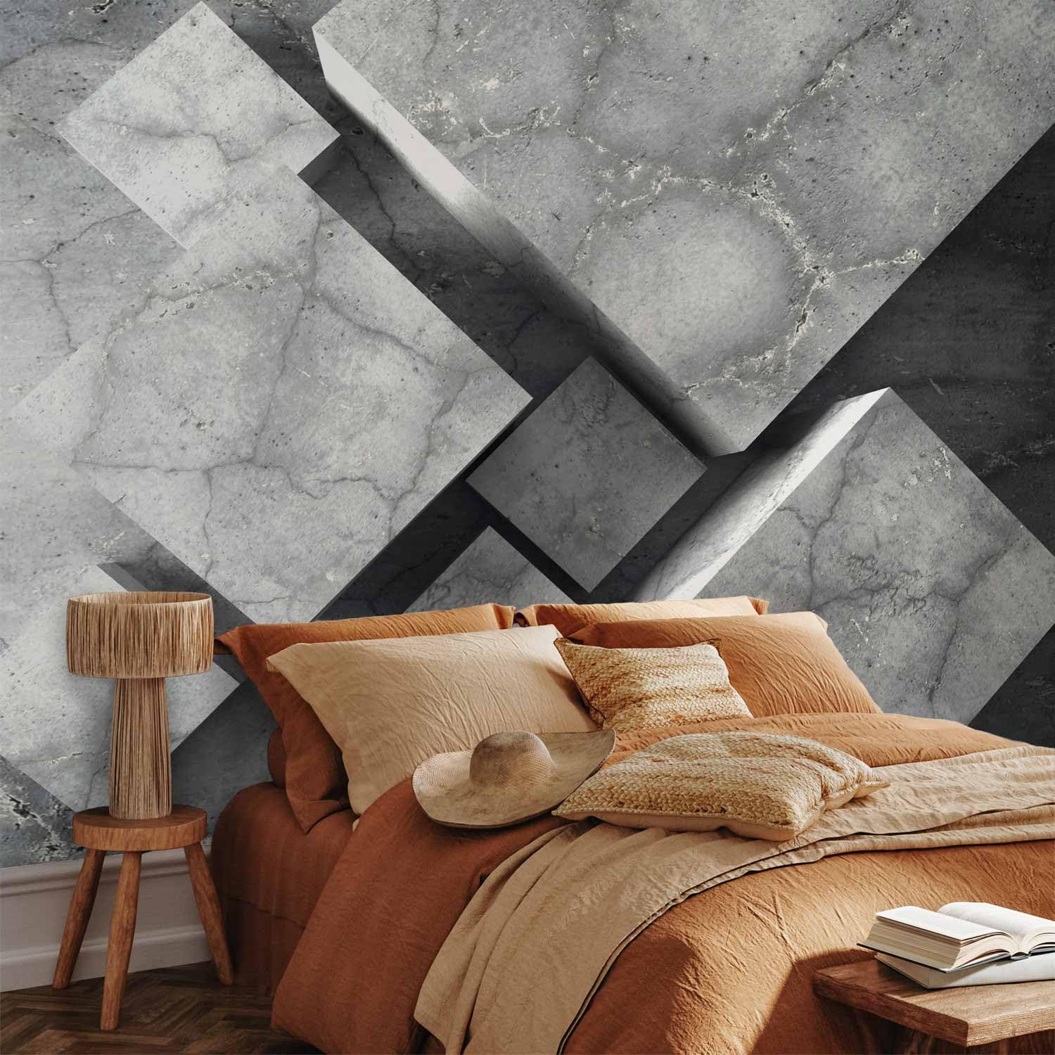 Carta da Parati Moderna per Soggiorno, Concreto, 400x280 cm