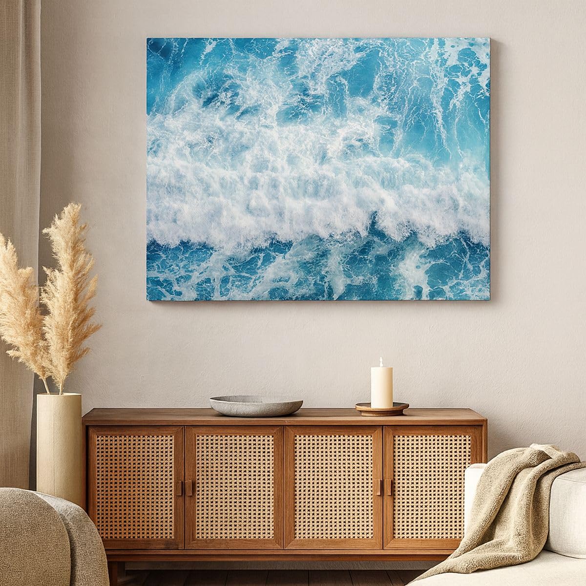 Quadri Moderni su Tela 120x80 cm Stampe da Parete Paesaggi Marino - 4067 | Mare Onda Oceano Quadro Decorativo Grande XXL 1 pezzo Soggiorno Camera da Letto Arte da Parete Decorazione da Parete ARTTOR