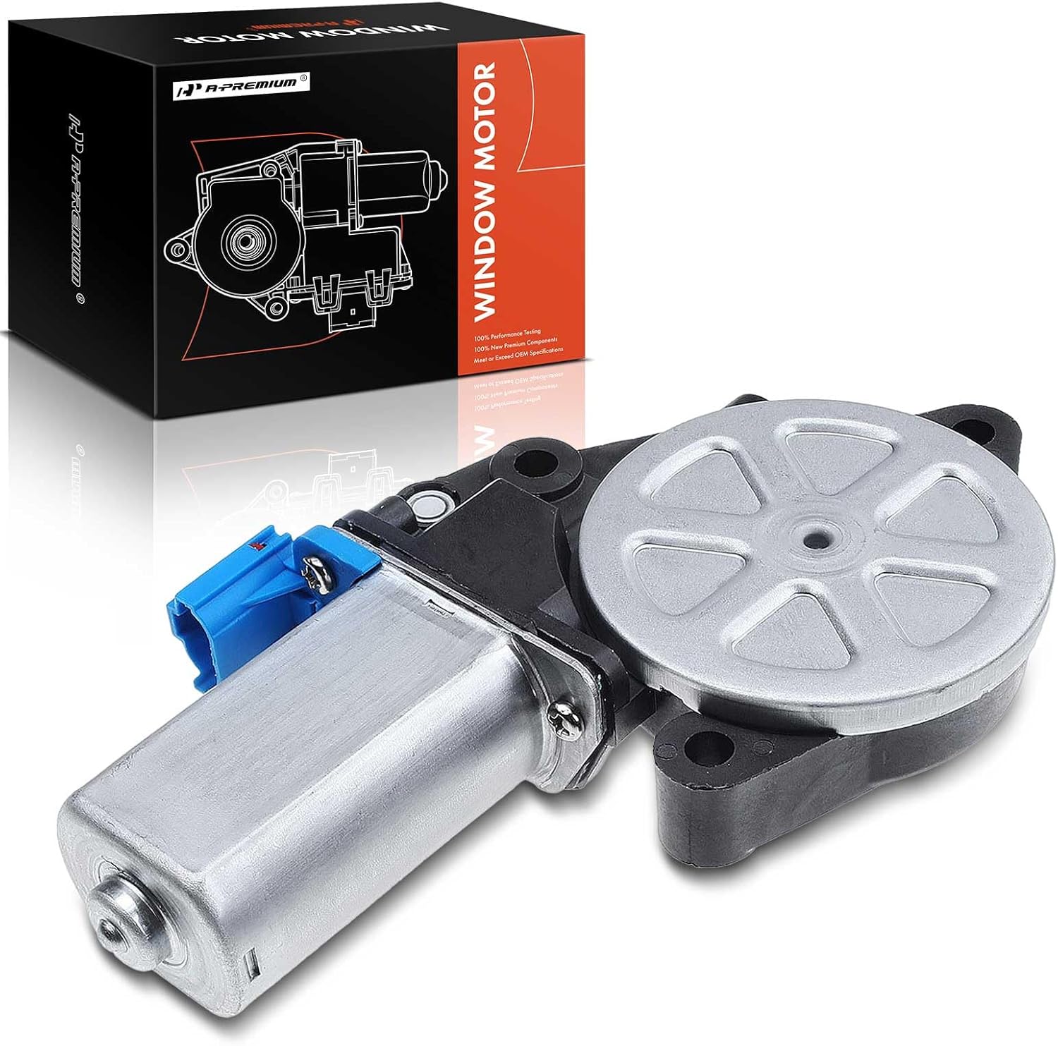 A-Premium Front or Rear Right Window Lift Motor Compatible with Hyundai Elantra 2001 2002 2003 2004 2005 2006 Hatchback Sedan L4 2.0L, Passenger Side, Replace# 824602D000, 824602D001