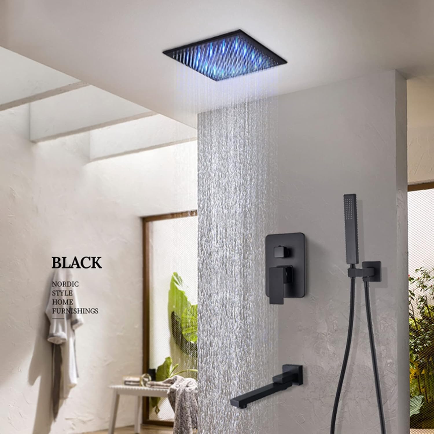 千野順子、【夜桜】、希少な額装用画集より、美品、新品額装付