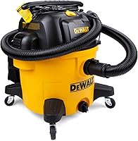 Vista 3 de DEWALT Aspiradora para Seco y Húmedo de 9 Galones, Aspiradora de Taller de Alta Capacidad con Accesorios, 5 HP Máximo, con Función de Soplador