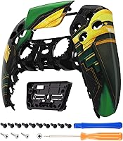 Vista 1 de eXtremeRate Armor of Ragnarok - Carcasa frontal para panel táctil, compatible con controlador ps5, carcasa de repuesto para bricolaje, placa frontal