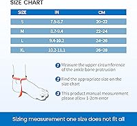 Vista 4 de Galvaran Tobillera, soporte de tobillo de compresión transpirable ajustable, para hombres y mujeres con esguinces de tobillos, ligamentos