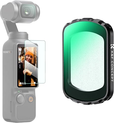 Miniatura 8 de K&F Concept Filtro magnético de estrella para DJI Osmo Pocket 3, 6 puntos de pantalla cruzada Starburst Filtro de lente efecto brillante, vidrio