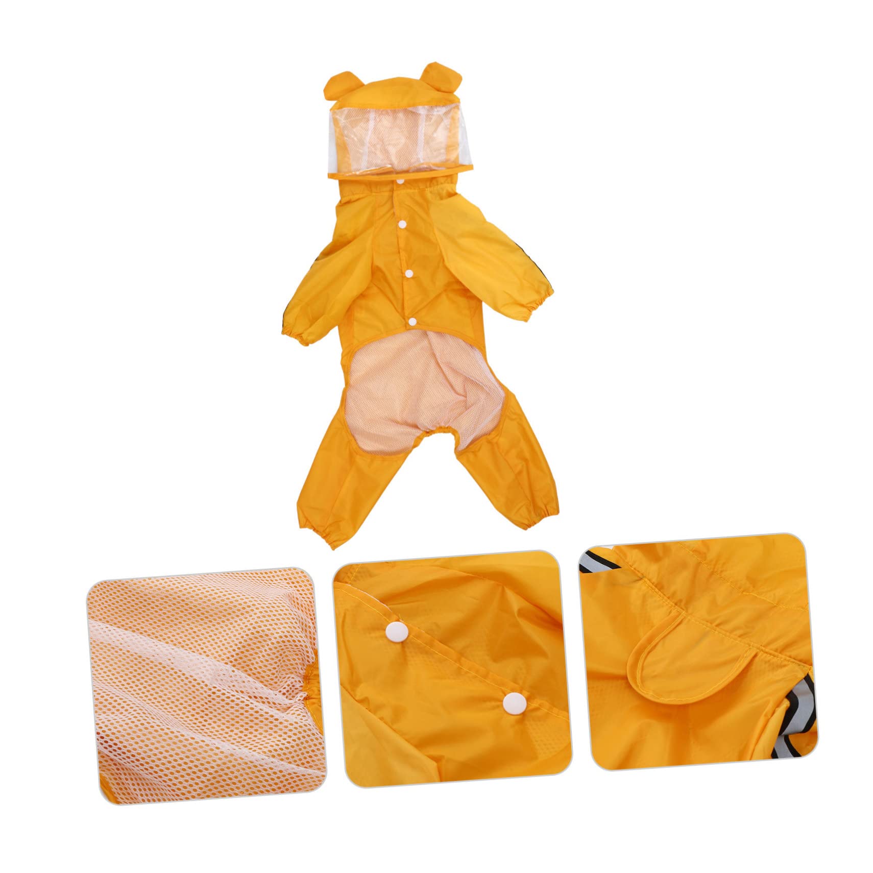 Angoily 3stücke Stylischer Hunderegenmantel Wasserdichter Poncho Für Hunde Praktischer Regenumhang Für Kleine Und Mittelgroße Hunde Für Nasses Wetter Modisches Hundezubehör Mit