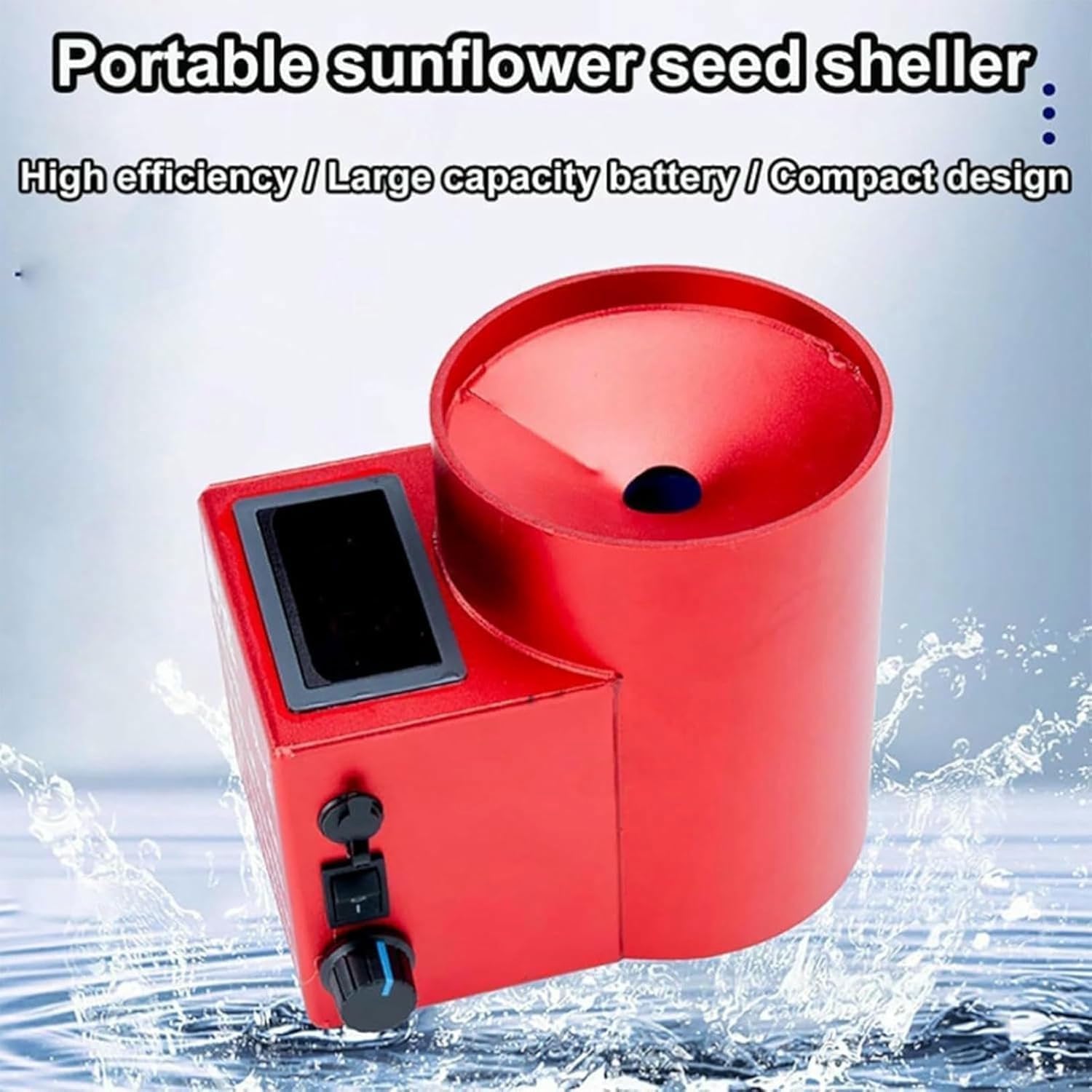Sonnenblumenkerne Separator und Öffner, Automatisch mit 2600Ah Akku, Smart Start/Stop, Quick Peel für Kürbis, Wassermelonenkerne und Nüsse