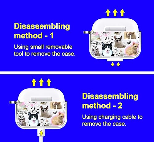 Miniatura 297 de MOSNOVO Funda protectora transparente para AirPods Pro 3, con anillo de metal duro de lujo de doble capa a prueba de golpes, diseñado para AirPods