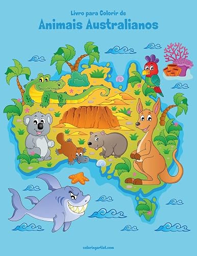 Livro para Colorir de Animais Australianos: 1