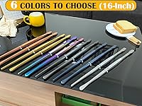 Vista 5 de JETKONG 2 pinzas finas de acero inoxidable de 16 pulgadas extra largas, pinzas de cocina largas para cocinar (arcoíris)