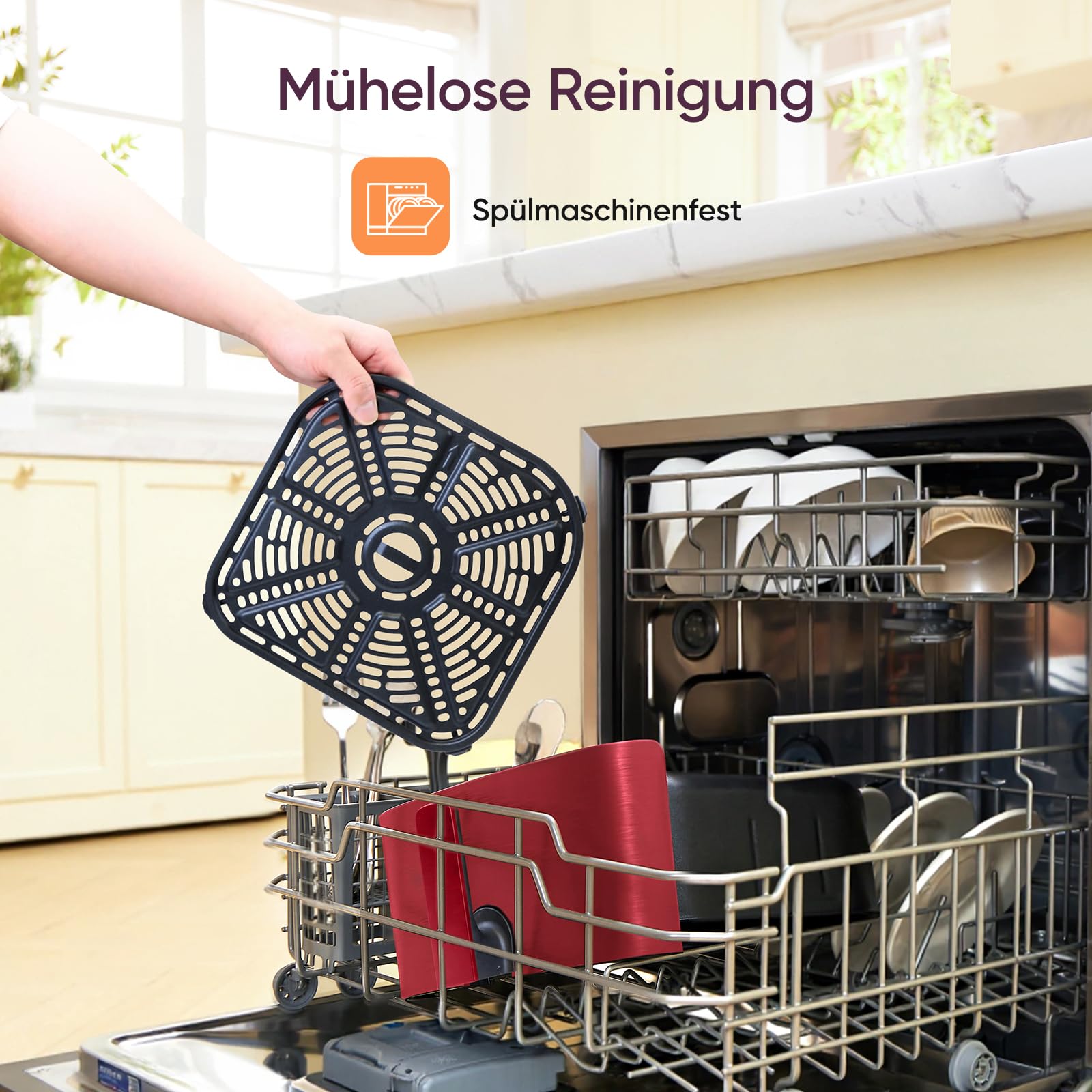 COSORI Heißluftfritteuse, Airfryer Testsieger 2024, 11-in-1 Air Fryer XXL 5,5L, Heissluftfritteuse mit Shake-Reminder, 97,3 Prozent ölsparend, 67,5 Prozent energiesparend, spülmaschinenfest Körbe, Rot