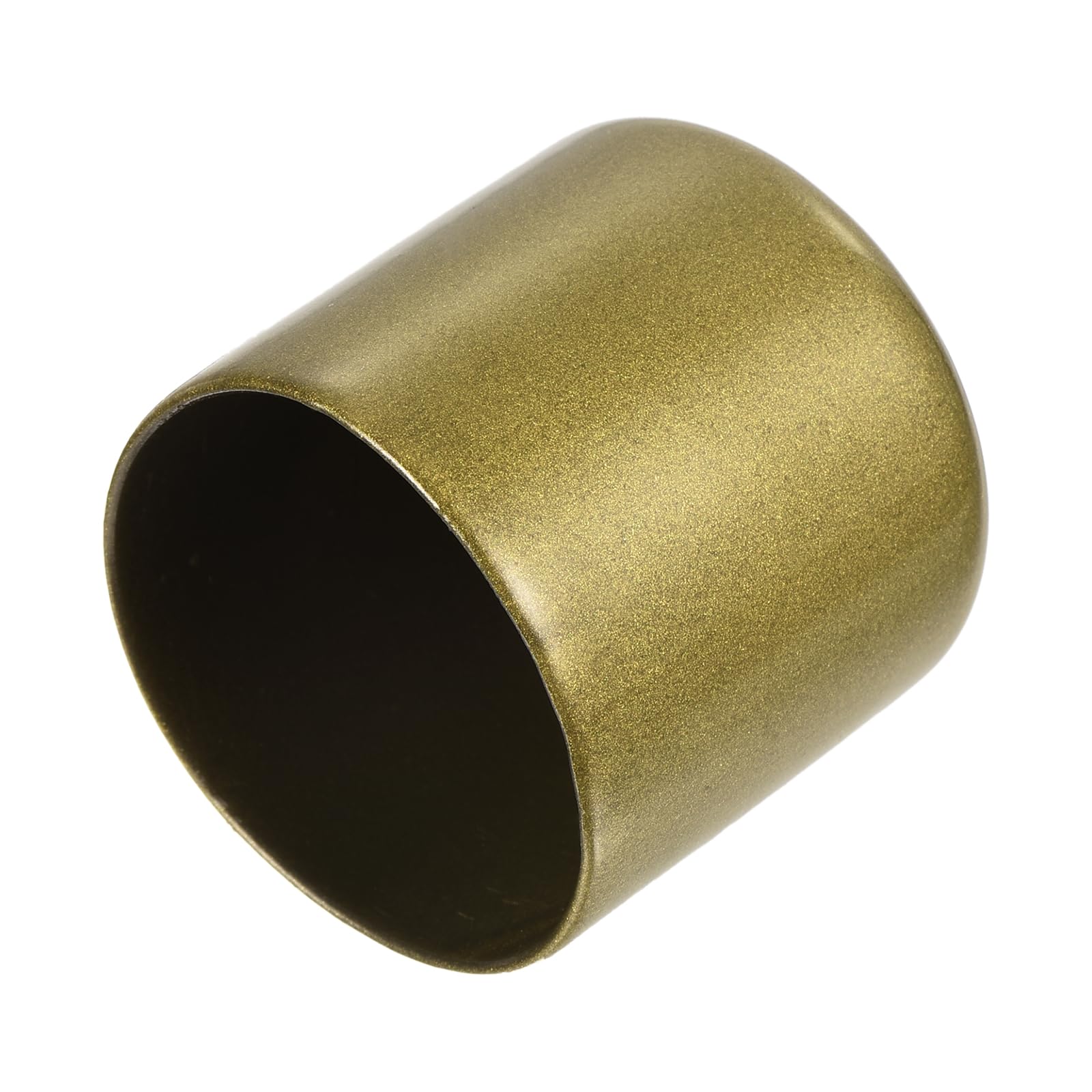 uxcell 20pcs Rubber End Caps 40mm ID Vinyl Round Tube Bolt Cap Cover Thread Protectors Gold