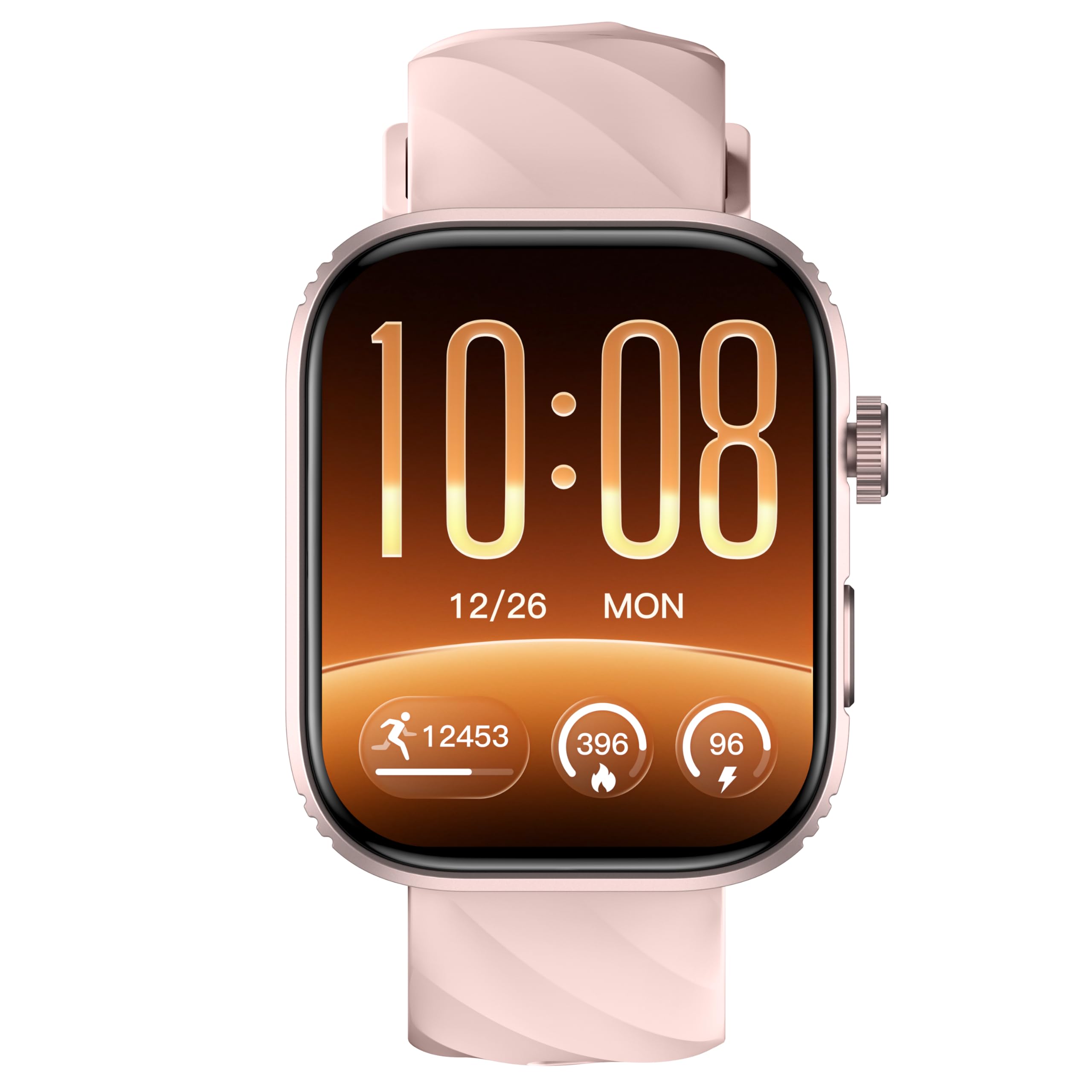 Montre Connectée OLED 1,93" Suivi Santé Sport Compatible iOS Android Rose