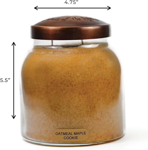 Miniatura 5 de A Cheerful Giver - Arce de avena - Tarro de vela perfumado de Papa de 34 onzas con tapa - Keepers of The Light - 155 horas de tiempo de combustión,