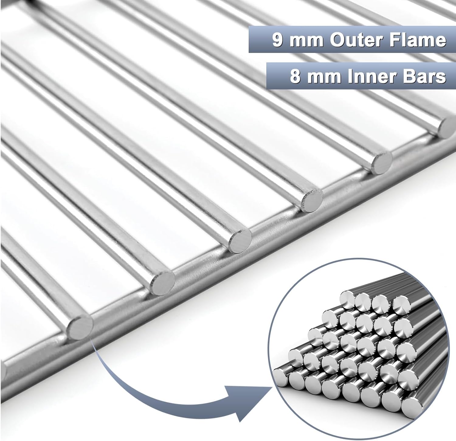 KEESHA Grill Warming Rack for Bull 30" Grills, Stainless Steel Warming Grate for Bull Angus Outlaw Lonestar Bison and Other 30" Grill, 47004 Warming Rack