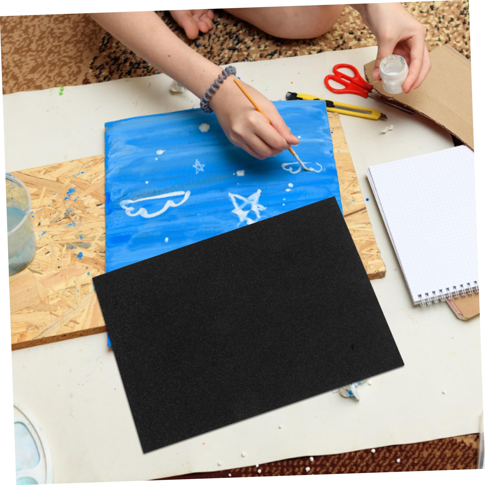 Uonlytech 5 Sätze Glitzerpapier Dünn A4 Glitzerschaumpapier A4 Nicht Klebendes Bastel Glitzerpapier Nicht Klebendes Bastelpapier Nicht es Papier Bastelpapier Glitzer 10 Stück * 5