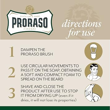 Proraso Shaving Soap - Eucalyptus Oil And Menthol, 150 Ml