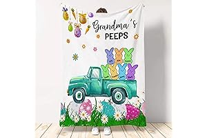 Grandma Mom's Peep Personalized Easter-Themed Blanket - An Adorable Way to Celebrate the Holiday