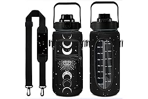 Goth Moon Juggy Water Bottle and Sleeve Witchy