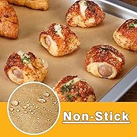 Vista 2 de Forros desechables para freidora de aire, 100 piezas de papel pergamino con 4 alfombrillas de teflón compatibles con horno tostador Nuwave de 30