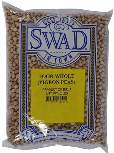 Swad Toor (guisantes de cerveza) enteros, comestibles indios - 2 libras, 32.03 oz.