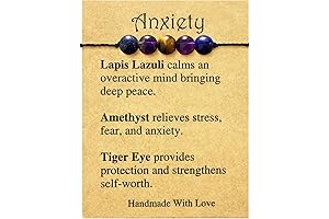 Calming Crystal Healing Stone Bracelets for Serenity and Protection