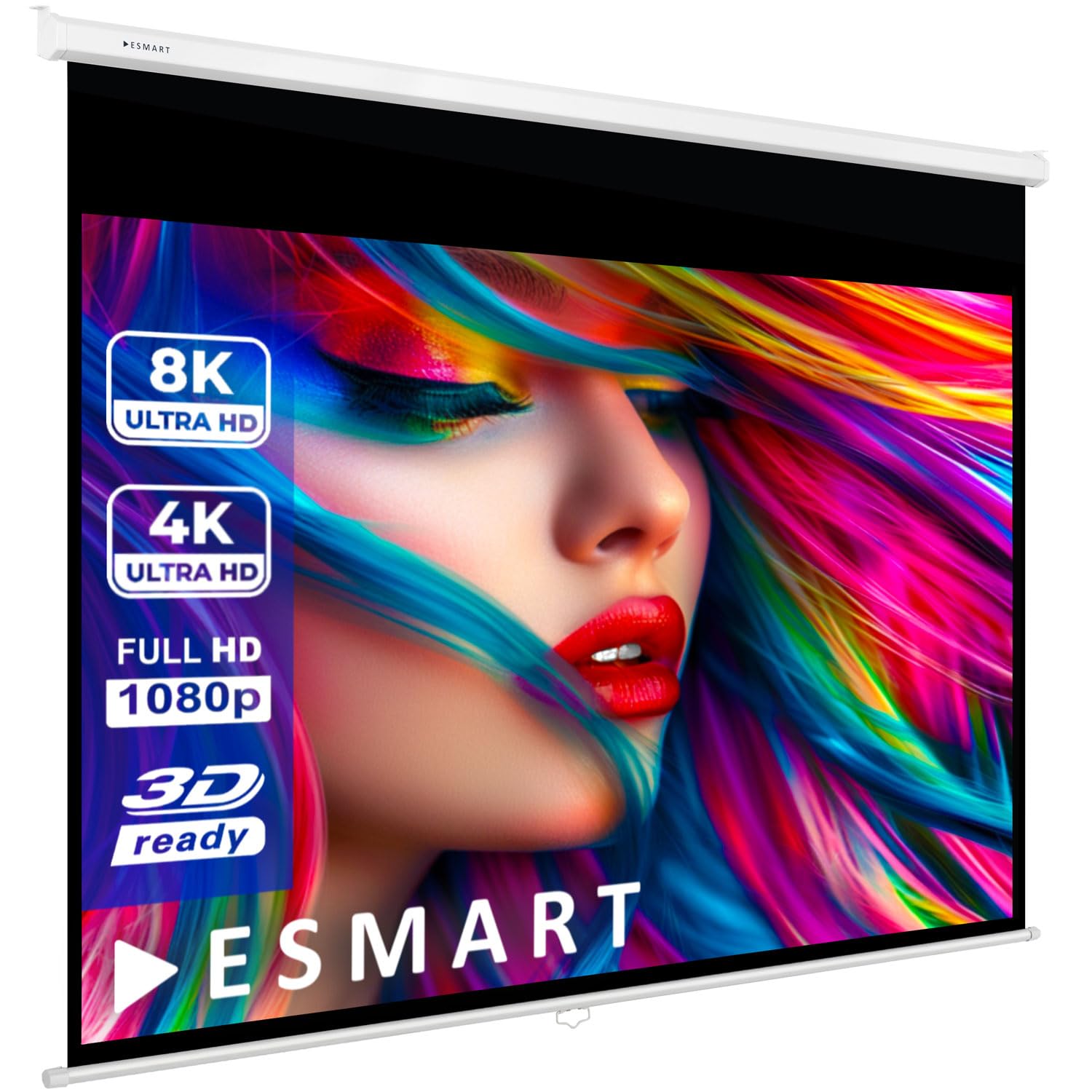 ESMART Professionnel MIROLO Écran Manuel 302cm (280x210cm 4:3) Tissu: Blanc