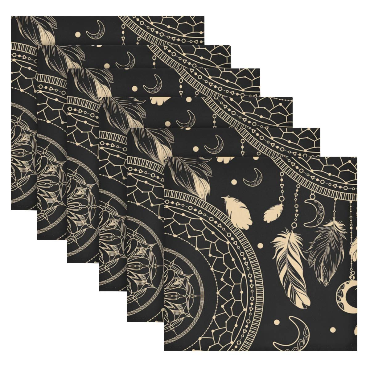 TropicalLife HaJie Lot De 4 Serviettes En Papier Satiné Et