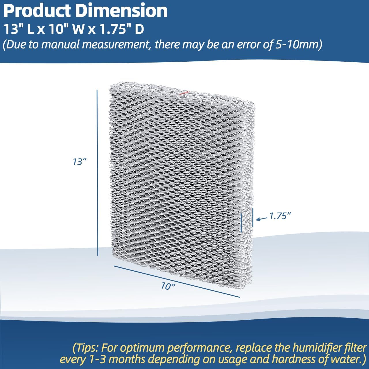 35 Humidifier Filter Pad Water Panel Replacement Compatible with Aprilaire Whole House Humidifier Models 350 360 560 568 600 600A 700 700A 700M 760 760A 768 (Pack of 2)